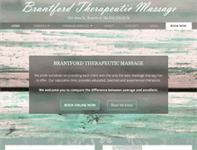 Tablet Screenshot of brantfordmassage.com